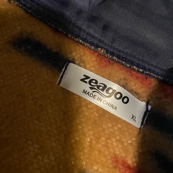 Aztec Pattern Fleece Jacket XL - Picture 5 of 5